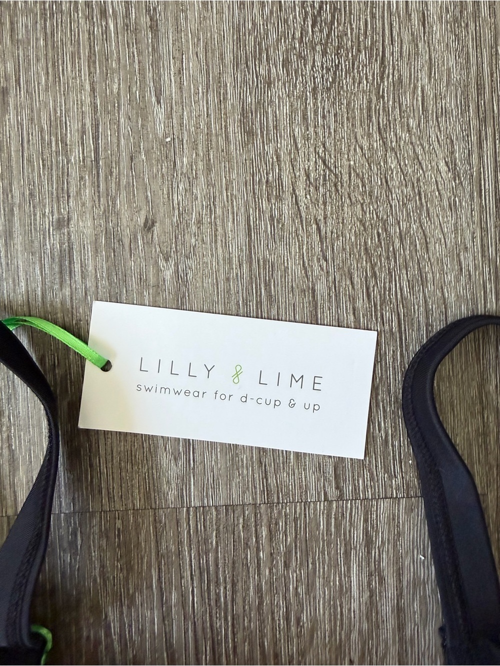 Lilly Pulitzer Black Underwire Balconette Bikini Top with Adjustable Straps - Picture 3 of 7
